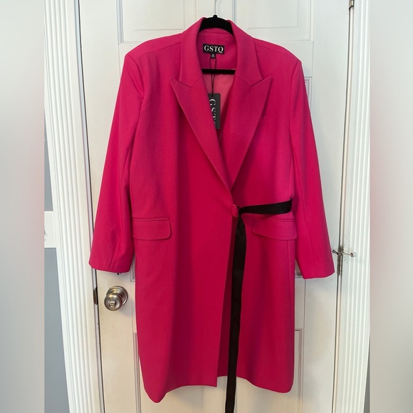 GSTQ Full Court Blazer in Pink Lux NWT size XL - Picture 1 of 11